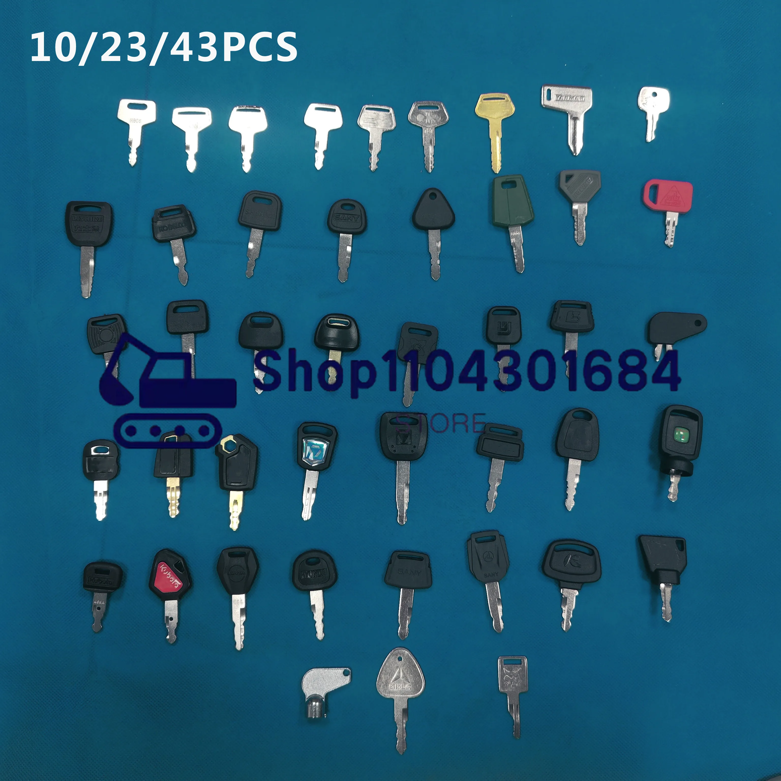 Heavy Equipment Keys Master Set - 10/23/43PCS KEY SET Master Key Ignition