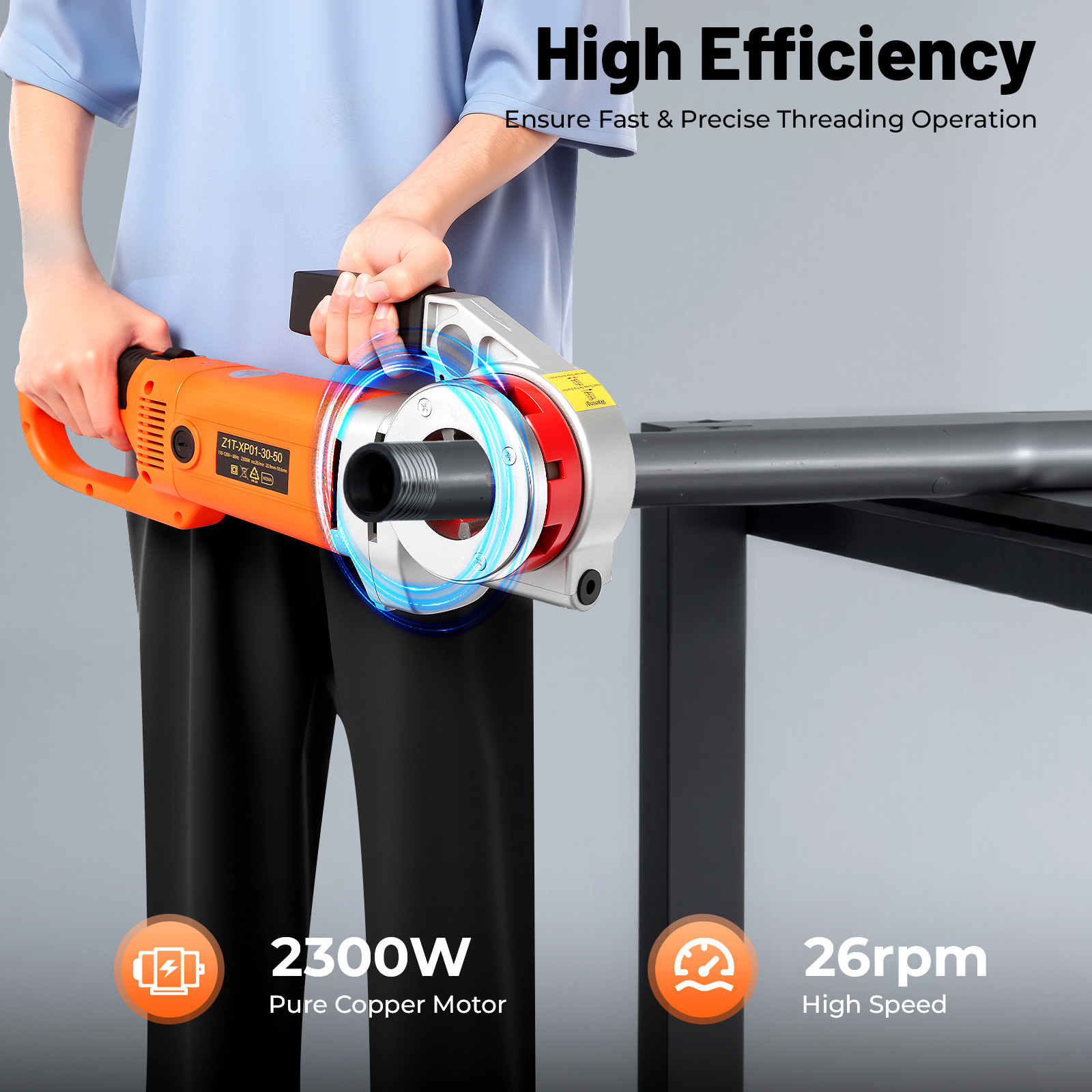 2300W Electric Pipe Threading  - Pipe Threading Machine avaliação e preço