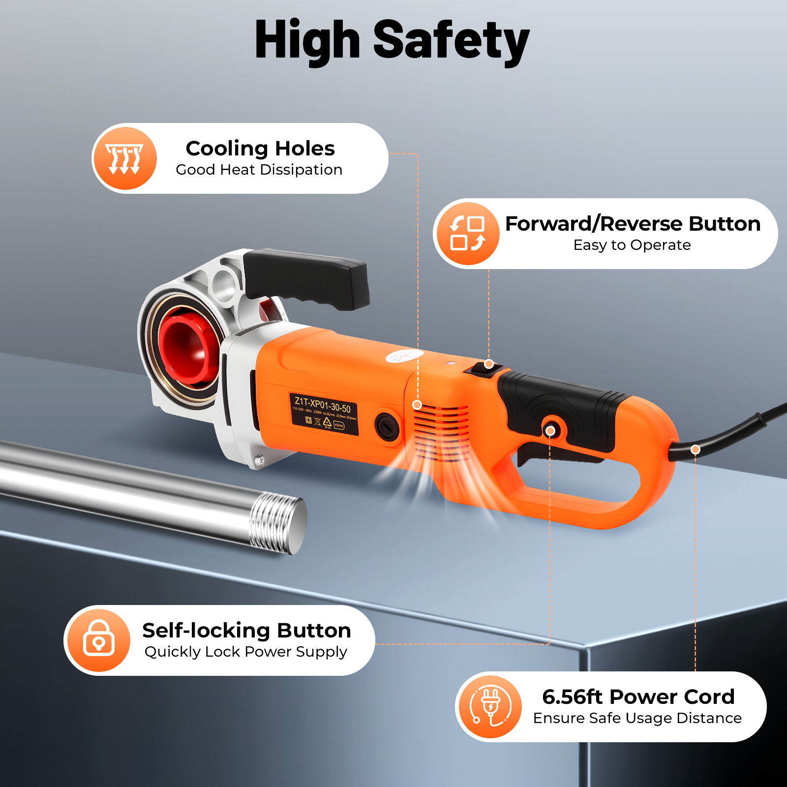 2300W Electric Pipe Threading  - Pipe Threading Machine avaliação e preço