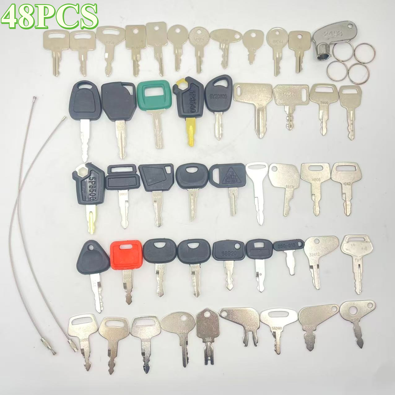 48PCS Heavy Equipment Keys Set - Heavy Equipment Keys Master Set avaliação e preço