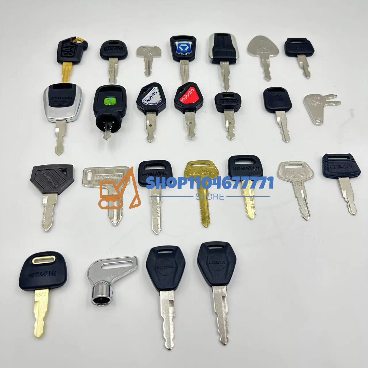 25pcs Excavator Keys for Cat f - Heavy Equipment Keys Master Set avaliação e preço