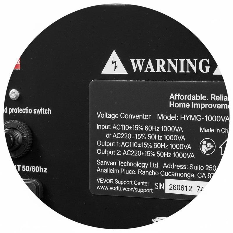 Power Voltage Changer 1000VA F - Heavy Equipment Breaker avaliação e preço
