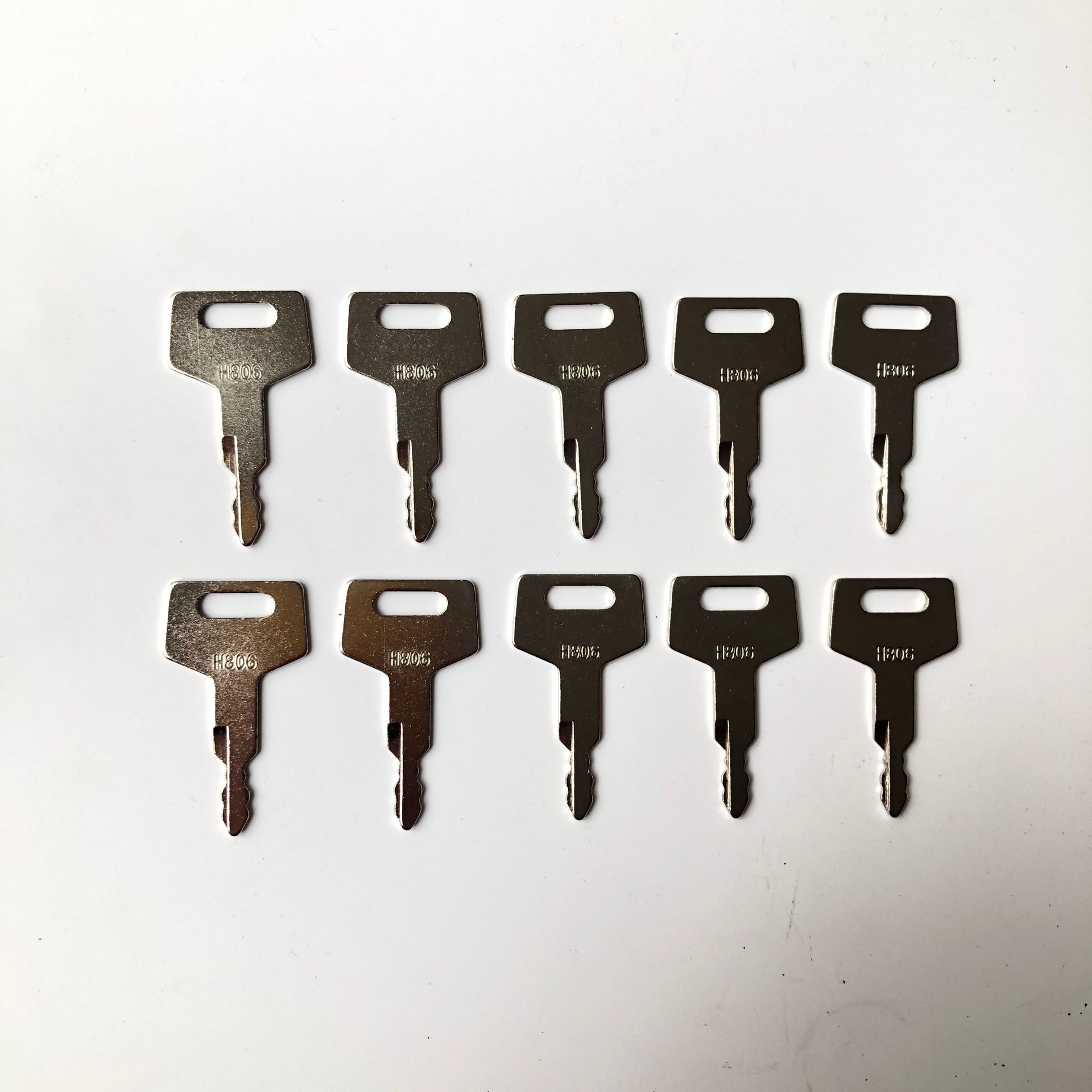 10PCS H806 Key for Takeuchi Ex - Heavy Equipment Keys Master Set avaliação e preço